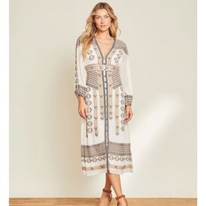 Veronica Beard Juliana Embroidered Silk Dress